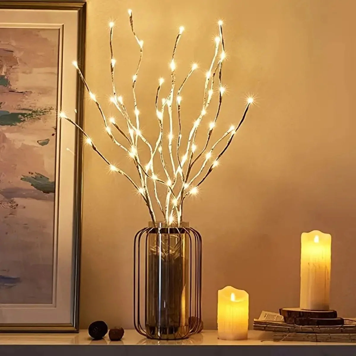 White Birch LED Branch Light – Battery Operated Twig Lamp for Christmas, Weddings & Home Decor