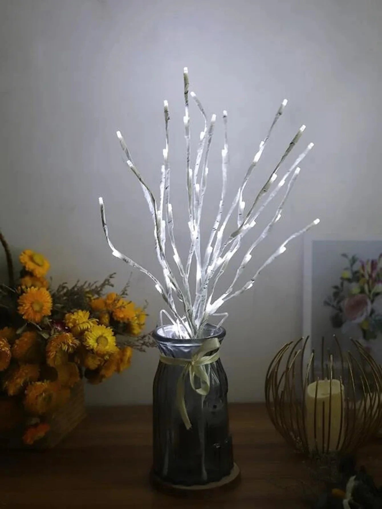 White Birch LED Branch Light – Battery Operated Twig Lamp for Christmas, Weddings & Home Decor