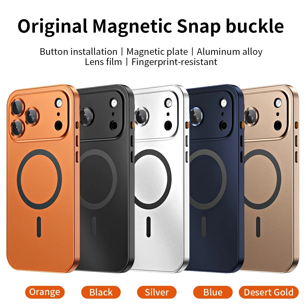 Luxury Magnetic Aluminum Phone Case – Premium Protection