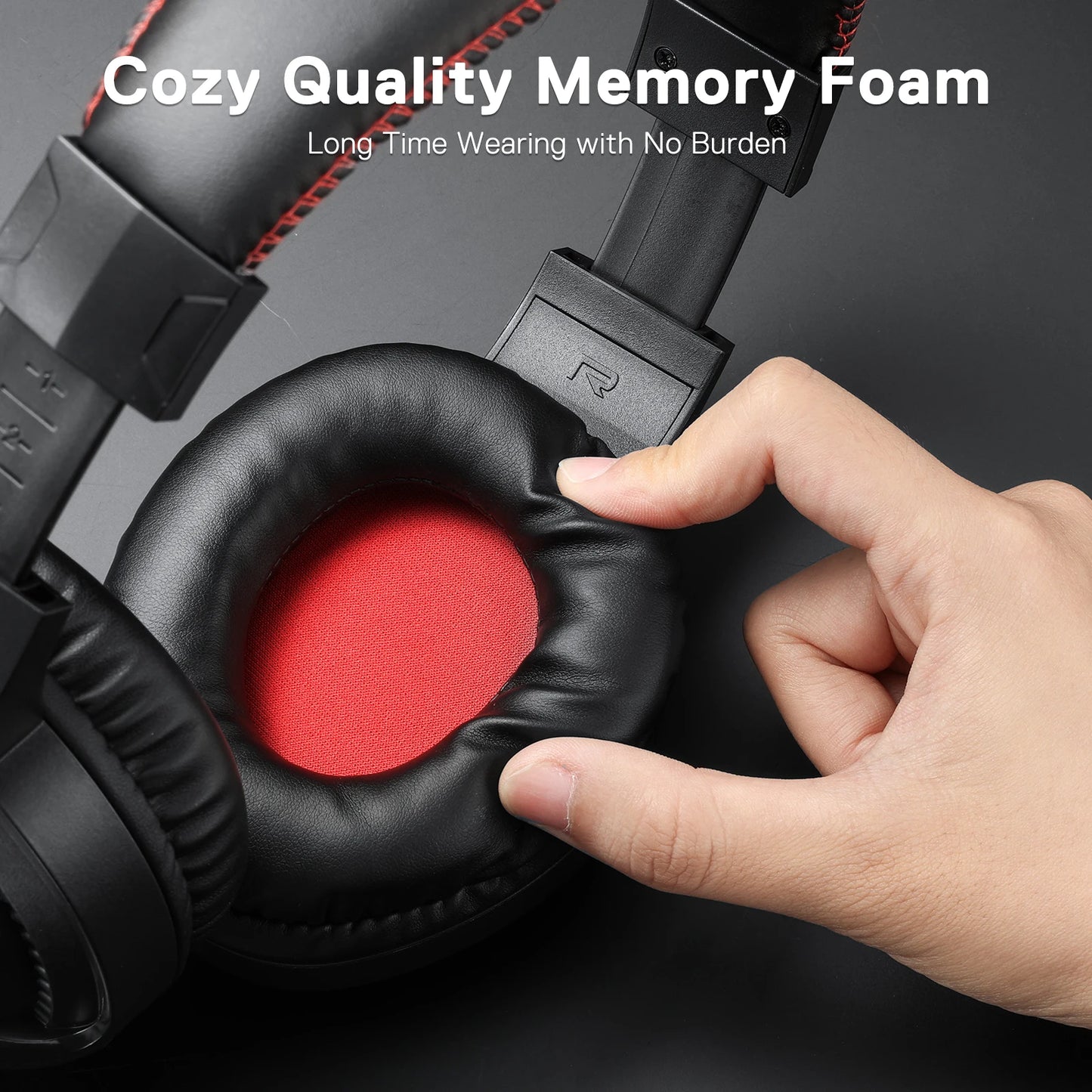 Redragon H211 Cronus Gaming Headset – Surround Sound, Noise-Canceling Mic & RGB Lights