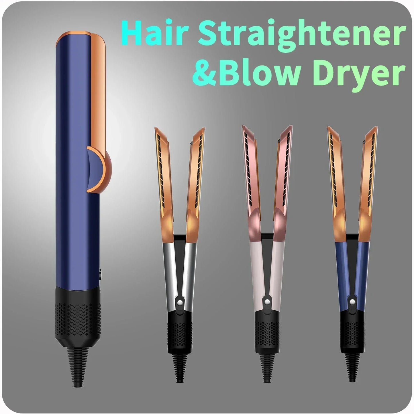 2-in-1 Professional Hair Straightener & Blow Dryer – Smooth & Shiny Hair in Minutes