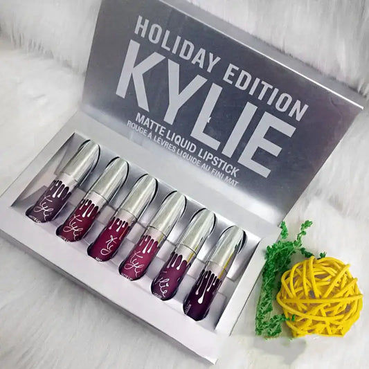Kylie-Style 6-Color Matte Lipstick Set (Limited Edition)